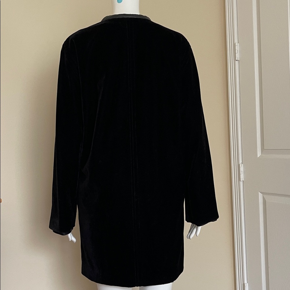 Authentic Dolce & Gabbana Black Jacket with Leather Trim. Made in Italy. - Picture 4 of 7